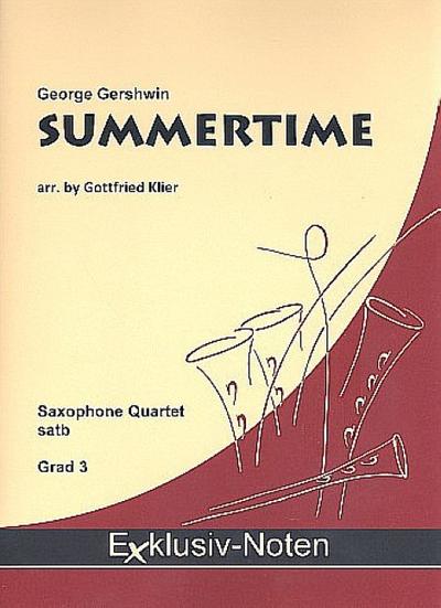 Summertime für 4 Saxophone(SATBar)