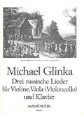 3 russische Liederfür Violine, Viola (Violoncello) und Klavier