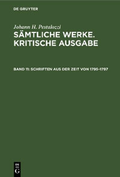 Schriften aus der Zeit von 1795-1797