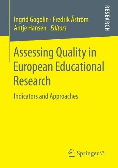 Assessing Quality in European Educational Research