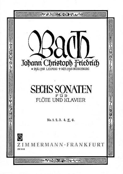 Sonate F-Dur Nr.5für Flöte und Klavier