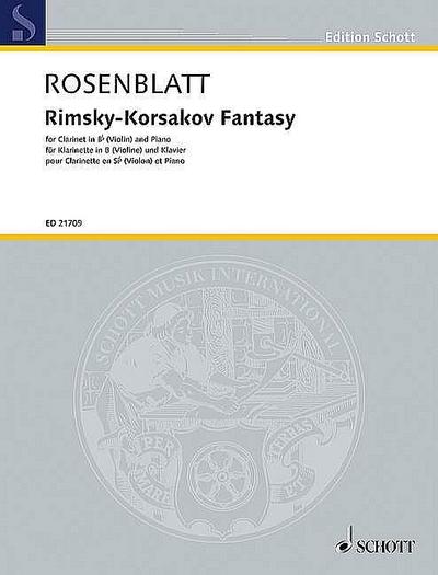 Rimski-Korsakov Fantasyfür Klarinette in B (Violine) und Klavier