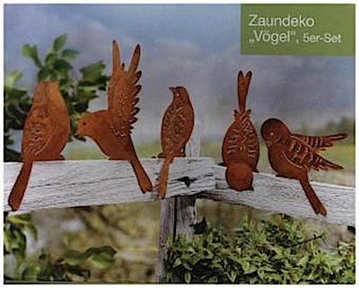 Zaundeko Vögel, 5er Set