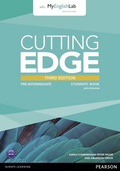 Cutting Edge, Pre-Intermediate 3rd edition Cutting Edge 3rd Edition Pre-Intermediate Students’ Book with DVD and MyEnglishLab Pack, m. 1 Beilage, m. 1 Online-Zugang; .