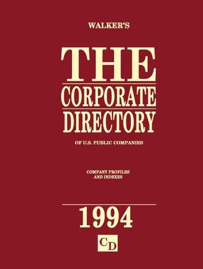 The Corporate Directory of US Public Companies 1994