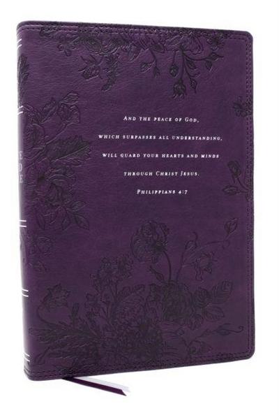 Peace of God Bible: Discover and Experience God’s Shalom Throughout the Bible (Nkjv, Purple Leathersoft, Red Letter, Comfort Print)