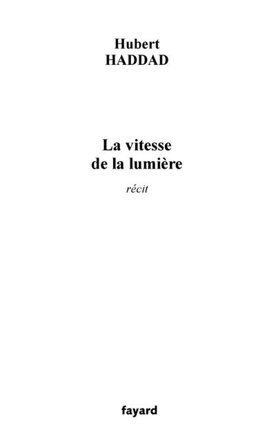 La vitesse de la lumière