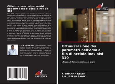 Ottimizzazione dei parametri nell’edm a filo di acciaio inox aisi 310