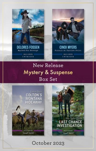 Mystery & Suspense New Release Box Set Oct 2023/Marked For Revenge/Pursuit At Panther Point/Colton’s Montana Hideaway/Last Chance Investigation