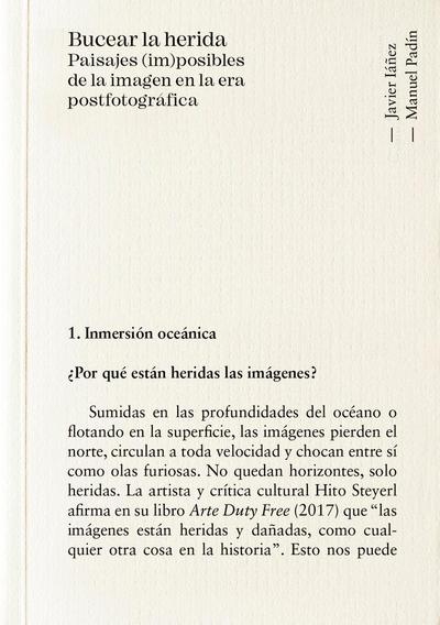 Bucear la herida : paisajes (im)posibles de la imagen en la era postfotográfica