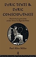 Lyric Texts and Lyric Consciousness