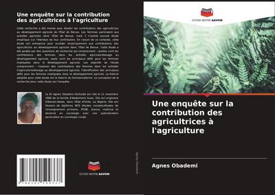 Une enquête sur la contribution des agricultrices à l’agriculture