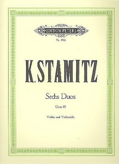 6 Duos Op. 19 for Violin and Cello: Set of Parts