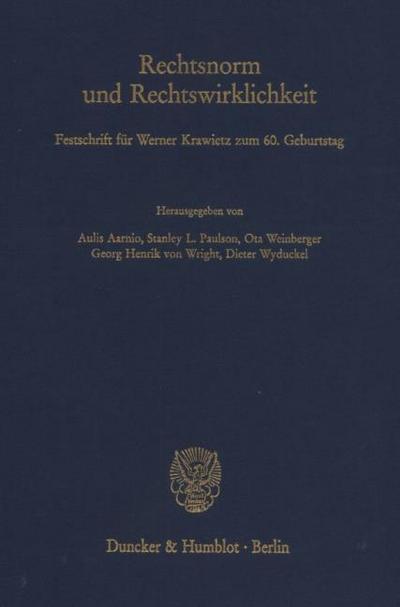 Rechtsnorm und Rechtswirklichkeit.