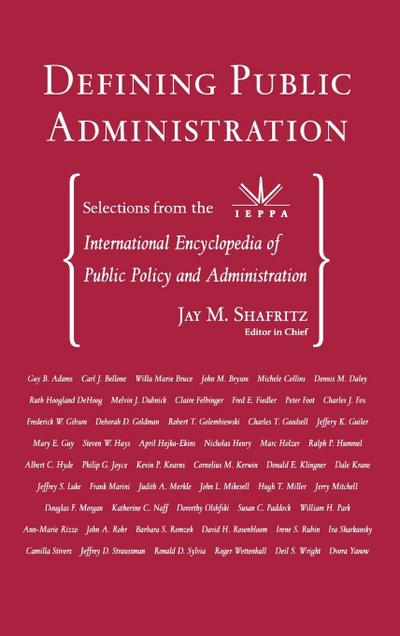 Defining Public Administration