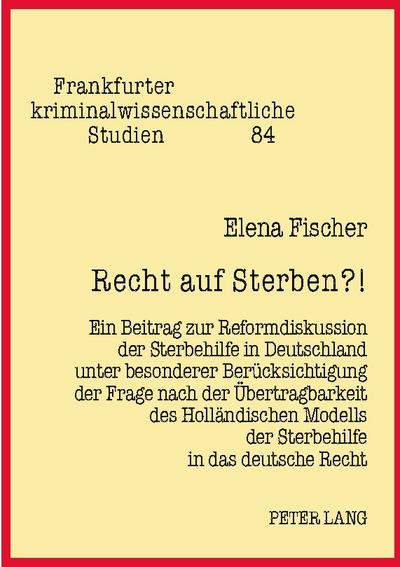Recht auf Sterben?!