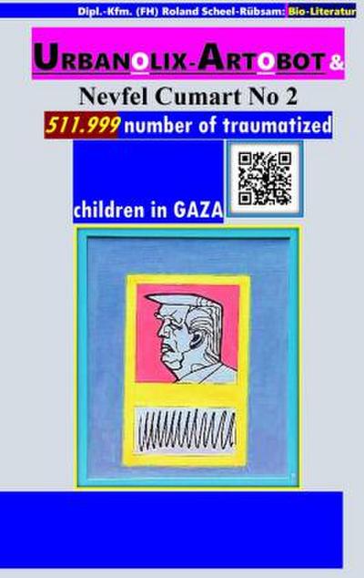 Urbanolix-Artobot und Nevfel Cumart No 2: Farbmix-Malerei von Roland Scheel-Rübsam mit Gedichten des Poeten Nevfel Cumart.