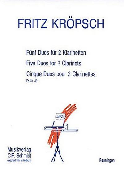 5 Duosfür 2 Klarinetten