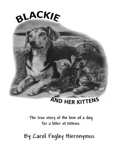 Blackie and  Her Kittens