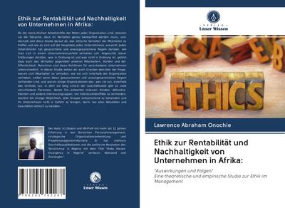 Ethik zur Rentabilität und Nachhaltigkeit von Unternehmen in Afrika: