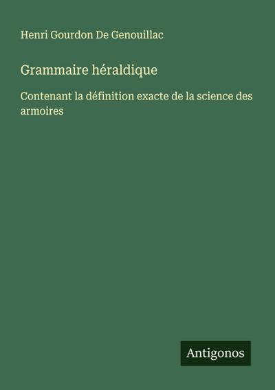 Grammaire héraldique