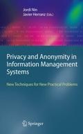 Privacy and Anonymity in Information Management Sy