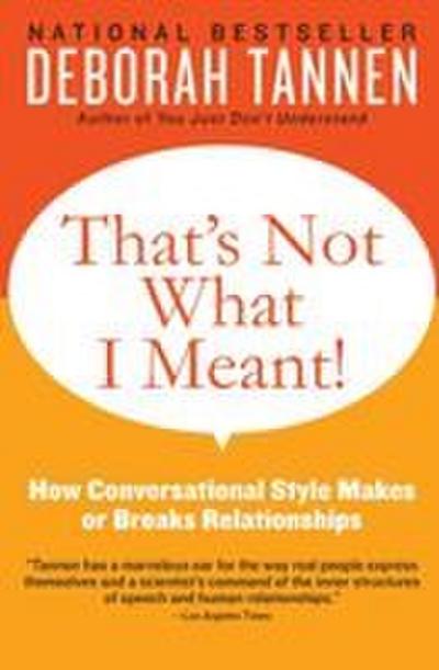 That’s Not What I Meant!