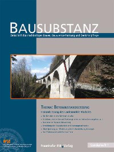 BAUSUBSTANZ Thema: Betoninstandsetzung