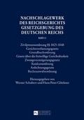 Nachschlagewerk des Reichsgerichts - Gesetzgebung 