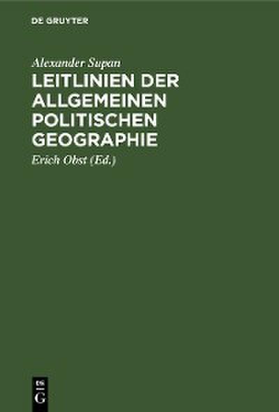 Leitlinien der allgemeinen politischen Geographie