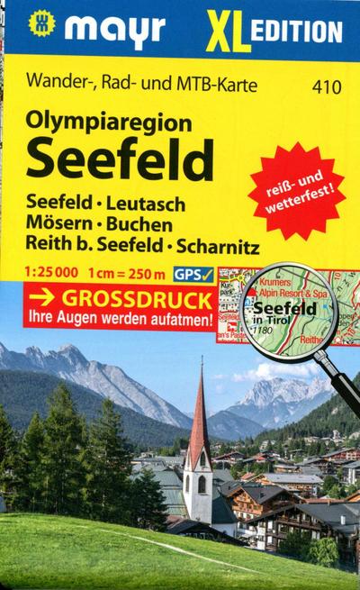 Mayr Wanderkarte Olympiaregion Seefeld XL 1:25.000 