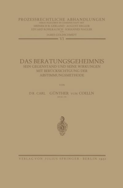 Das Beratungsgeheimnis