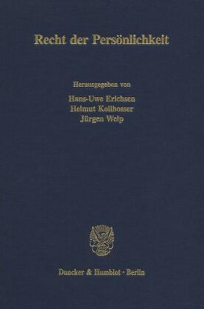 Recht der Persönlichkeit.