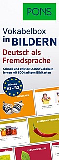 PONS Vokabelbox in Bildern Deutsch als Fremdsprache: Schnell und effizient 2.000 Vokabeln lernen mit 800 farbigen Bildkarten