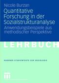 Quantitative Forschung in der Sozialstrukturanalyse