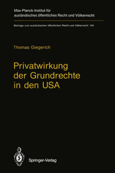 Privatwirkung der Grundrechte in den USA