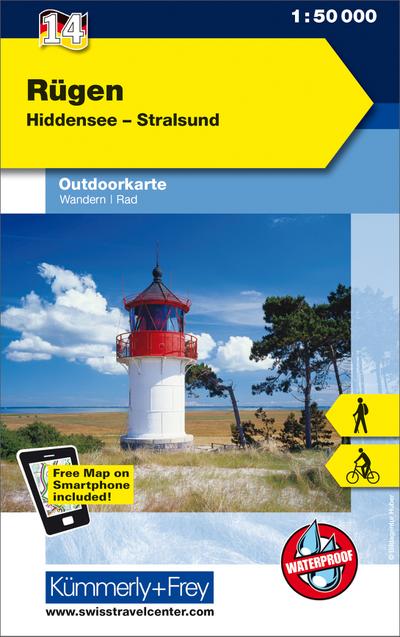 Rügen Nr. 14 Outdoorkarte Deutschland 1:50 000
