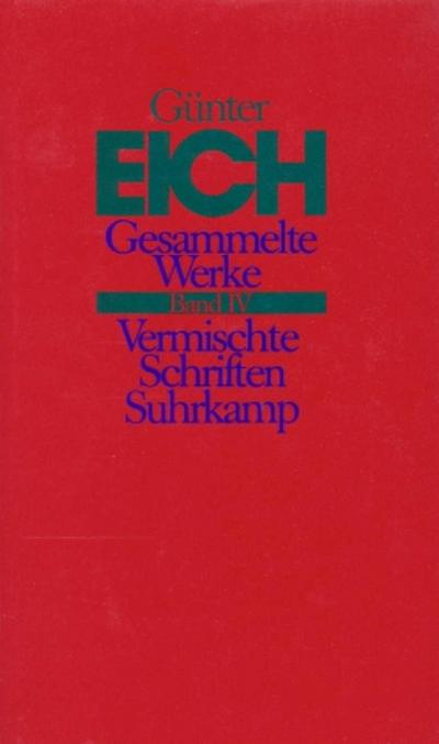 Gesammelte Werke, rev. Ausg. Vermischte Schriften