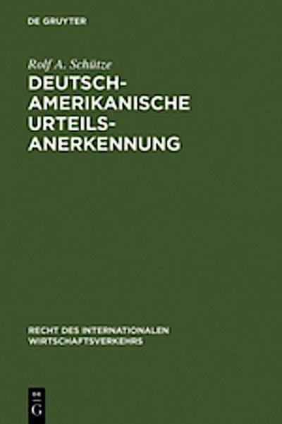 Deutsch-amerikanische Urteilsanerkennung