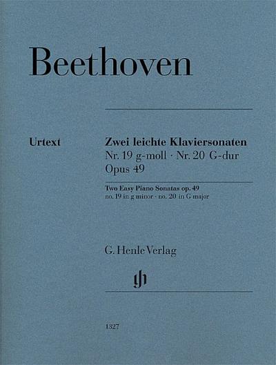 Two Easy Piano Sonatas no. 19 and no. 20 g minor and G major op. 49 no. 1 and no. 2