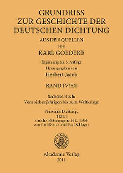 Sechstes Buch: Vom siebenjährigen bis zum Weltkriege
