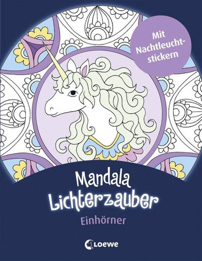 Mandala-Lichterzauber - Einhörner