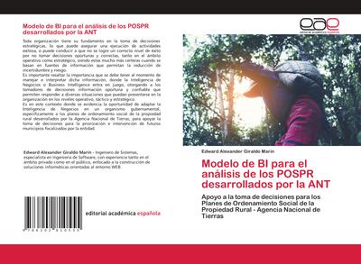 Modelo de BI para el análisis de los POSPR desarrollados por la ANT