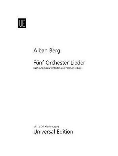 5 Orchesterlieder