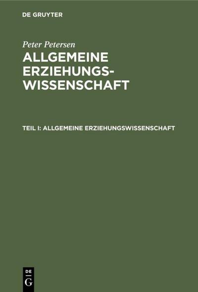 Allgemeine Erziehungswissenschaft