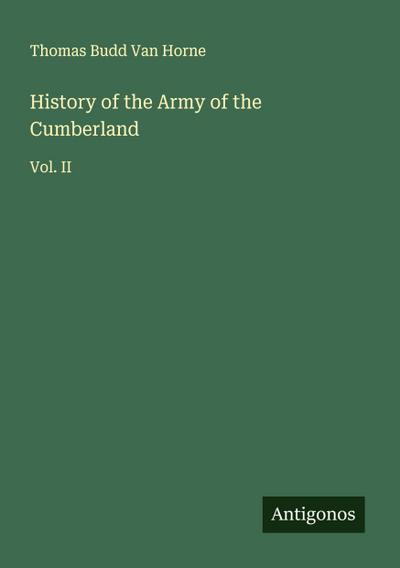 History of the Army of the Cumberland