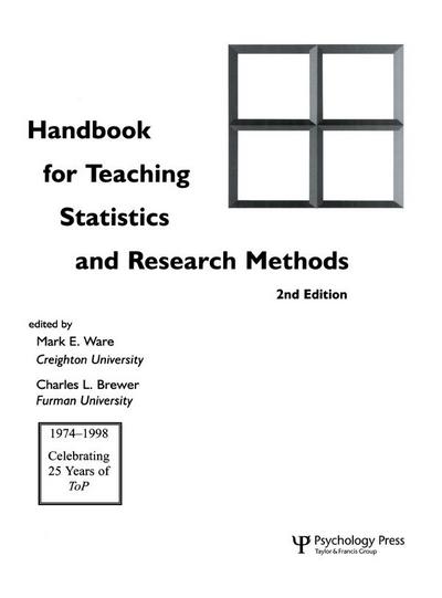 Handbook for Teaching Statistics and Research Methods