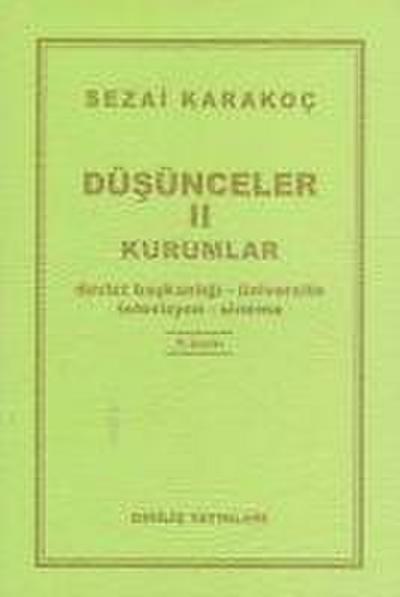 Düsünceler 2 - Kurumlar