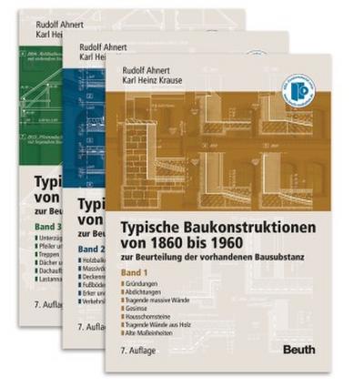 Typische Baukonstruktionen von 1860-1960. Buchpaket/ 3 Bde.