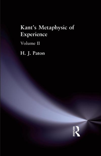 Kant’s Metaphysic of Experience